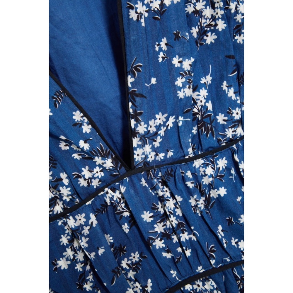 Ulla Johnson 2 Joan $479 Silk Cotton Puff Sleeve Midi Dress Cottagecore Coquette - Picture 11 of 12